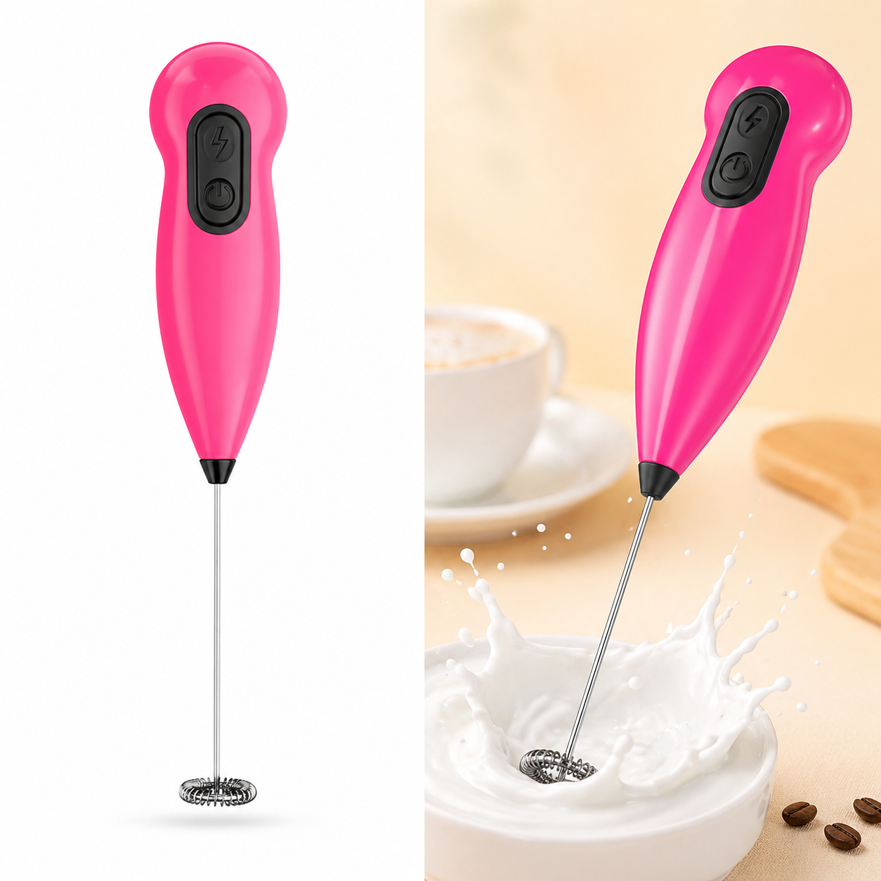 Hand Coffee Mixer | হ্যান্ড কফি মিক্সার স্টেইনলেস স্টীল (র‍্যান্ডম কালার)