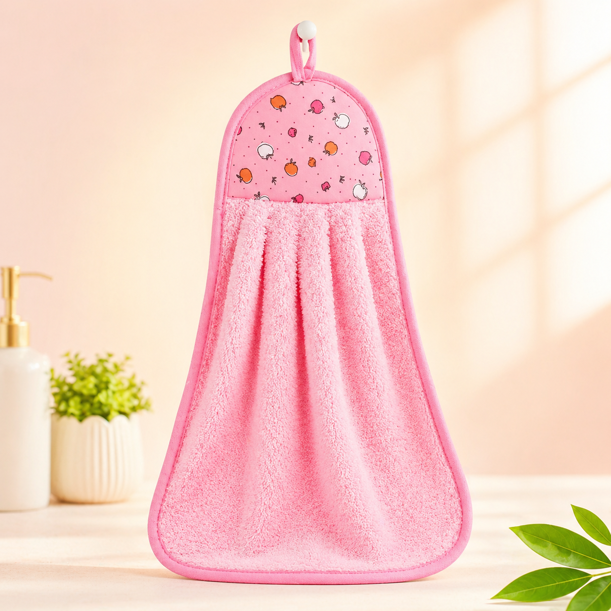 Kitchen and Bachin Hanging Towel | কিচেন অ্যান্ড বেসিন হ্যাঙ্গিং টাওয়াল (1 pc x র‍্যান্ডম কালার)