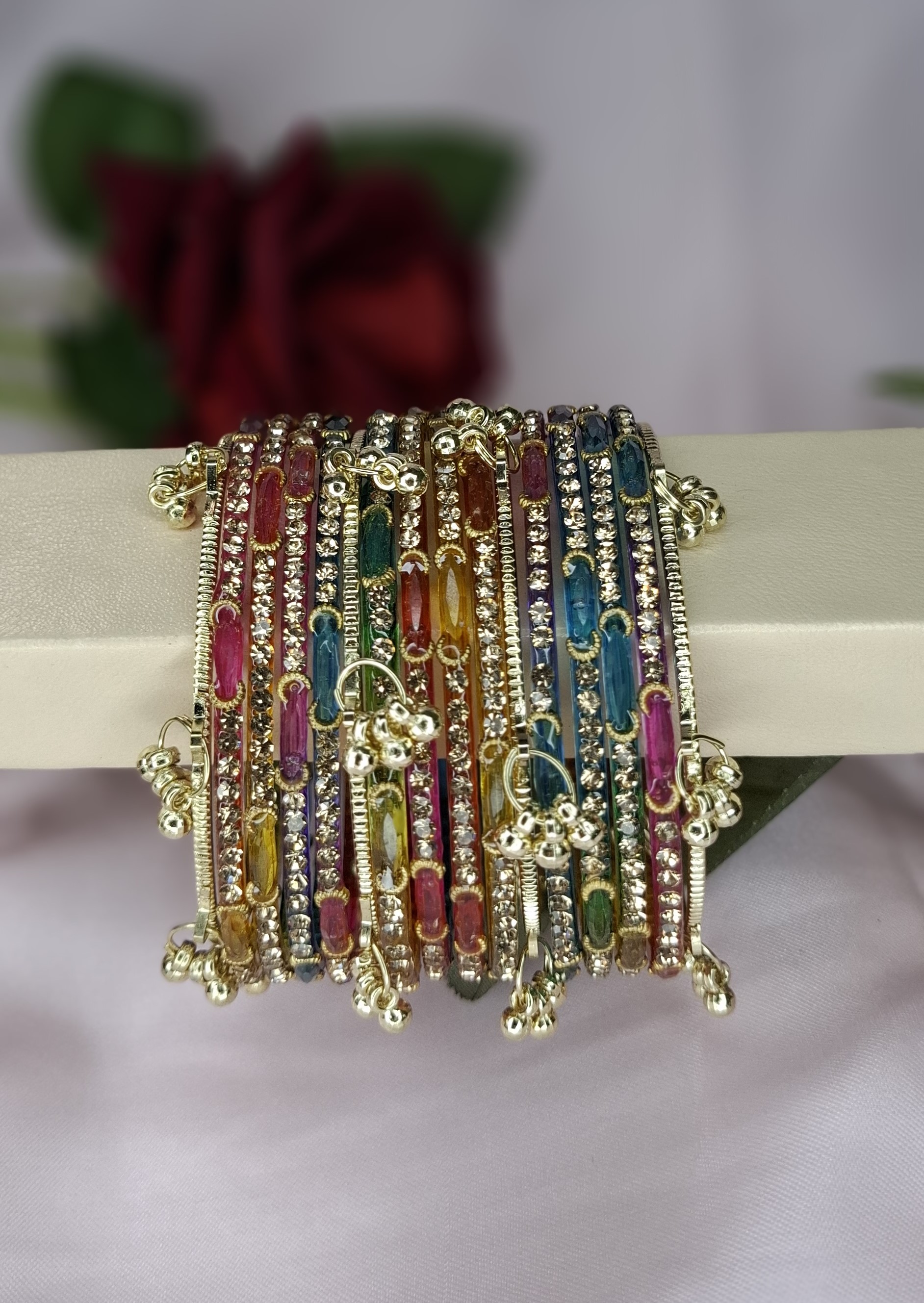Royal 16Pcs Combo: 1 Dozen Dadi Ma & 4Pcs Kashmir Bangles