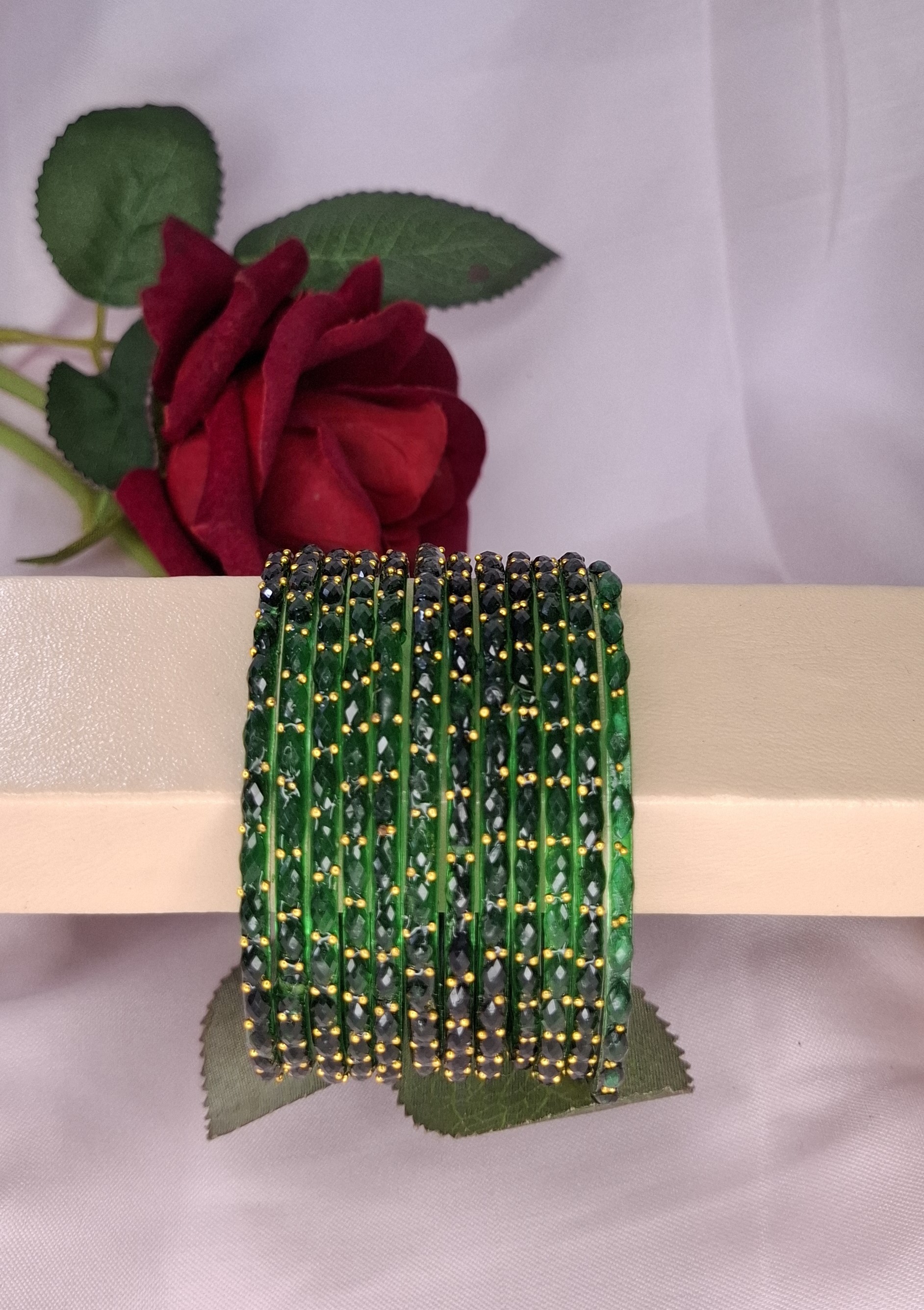 Premium 1 Dozen Dadi Ma Glass Bangle Set